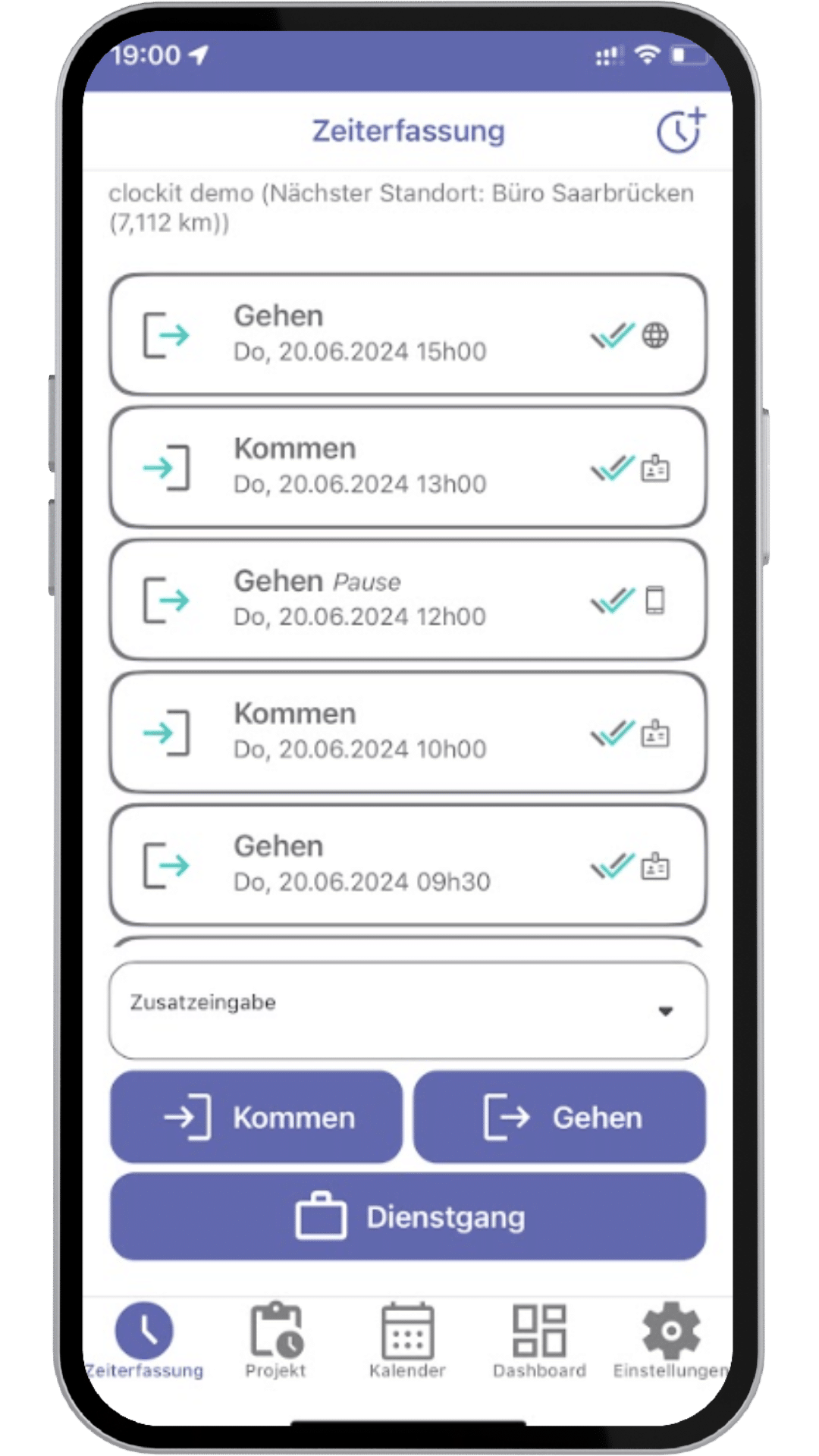 Arbeitszeiterfassung